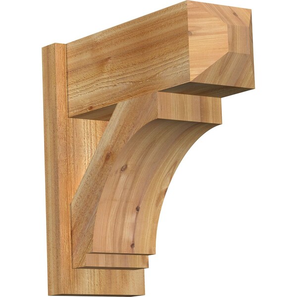 Ekena Millwork Imperial Rough Sawn Craftsman Outlooker, Western Red Cedar, 8"W x 20"D x 20"H OUT08X20X20IMP04RWR - main